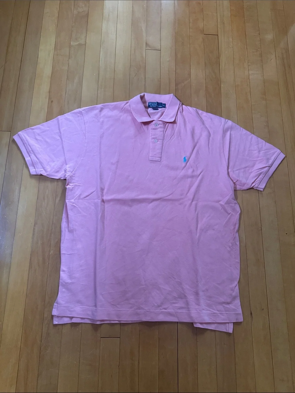 Ralph Lauren vintage Polo each with teal logo Shirt men’s XL